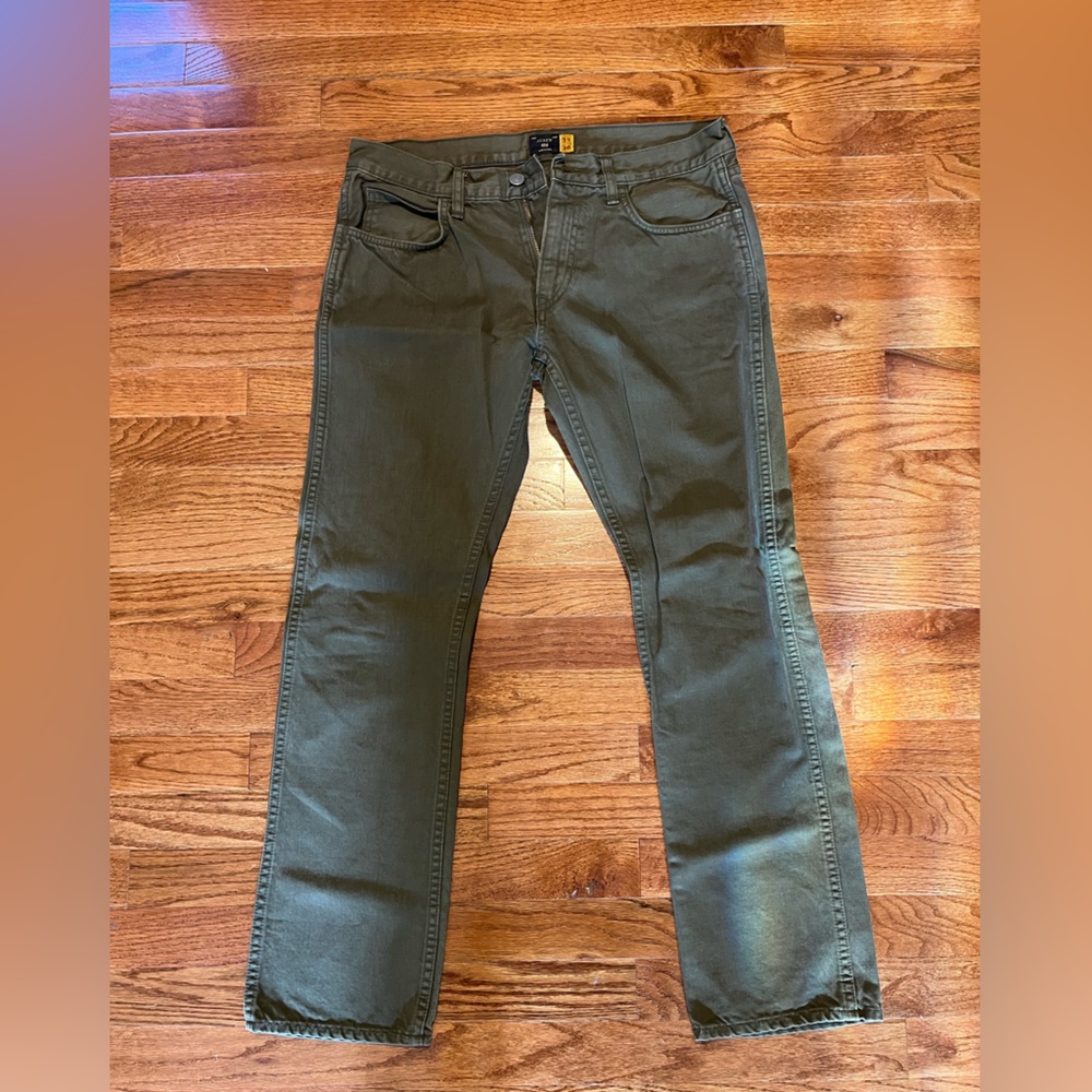 Jcrew 484 jeans Smokey green